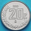 Монета Мексика 20 сентаво 2013 год.