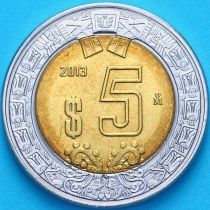 Мексика 5 песо 2013 год.