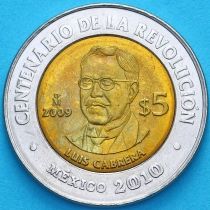 Мексика 5 песо 2009 год. Луис Кабрера