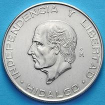 Мексика 5 песо 1955 год. Мигель Идальго. Серебро