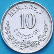 Мексика 10 сентаво 1888 год.