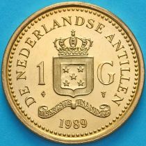 Нидерландские Антилы 1 гульден 1989 год.