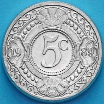 Нидерландские Антилы 5 центов 1989 год.