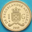 Монета Нидерландские Антилы 1 гульден 2016 год.