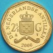 Монета Нидерландские Антилы 2.5 гульдена 2006 год.