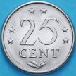 Монета Нидерландские Антилы 25 центов 1984 год. 