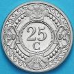 Монета Нидерландские Антилы 25 центов 2004 год.