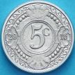 Монета Нидерландские Антилы 5 центов 2016 год.