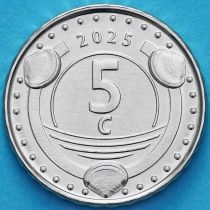 Кюрасао 5 центов 2025 год.