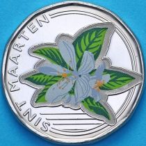 Синт Мартен 50 центов 2025 год. Цветная