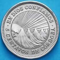 Никарагуа 5 сентаво 1954 год. UNC