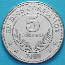 Никарагуа 5 кордоба 2007 год.