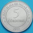 Монета Никарагуа 5 кордоба 2012 год. 100 лет Кордобе.