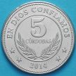 Монета Никарагуа 5 кордоба 2014 год.