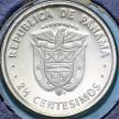 Монета Панама 2 1/2 сентесимо 1977 год. Пруф