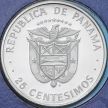 Монета Панама 25 сентесимо 1978 год. 75 лет Независимости. Пруф