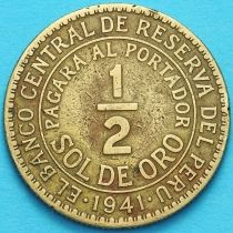Перу 1/2 соль 1941 год.