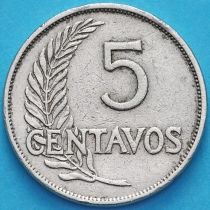 Перу 5 сентаво 1939 год. 