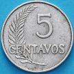 Монета Перу 5 сентаво 1919 год. 