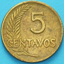 Перу 5 сентаво 1964 год.