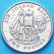 Монета Южной Георгии и Южных Сэндвичевых Островов 2 фунта 2001 г. Джозеф Банкс