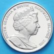 Монета Южной Георгии и Южных Сэндвичевых Островов 2 фунта 2001 г. Джозеф Банкс