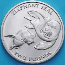 Южная Георгия и Южные Сэндвичевы Острова 2 фунта 2006 год. Морской слон
