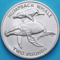 Южная Георгия и Южные Сэндвичевы Острова 2 фунта 2006 год. Горбатый кит