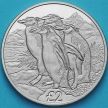Монета Южной Георгии и Южных Сэндвичевых Островов 2 фунта 2019 год. Золотоволосые пингвины.