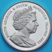 Монета Южная Георгия и Южные Сэндвичевы Острова 2 фунта 2012 год. Пингвины.