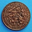 Монета Суринама 1 цент 1960 год.  Лев герба Нидерландов.
