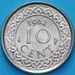 Монета Суринам 10 центов 1962 год.