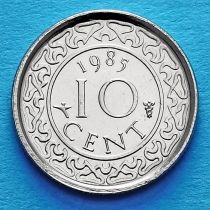 Суринам 10 центов 1985 год.