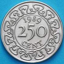 Суринам 250 центов 1989 год.