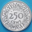 Монета Суринам 250 центов 2010 год. BU