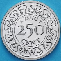 Суринам 250 центов 2010 год. BU