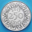 Монета Суринама 250 центов 2015 год.