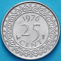 Суринам 25 центов 1976 год.