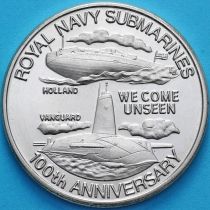 Тёркс и Кайкос 5 крон 2001 год. 100 лет Подводному флоту Великобритании