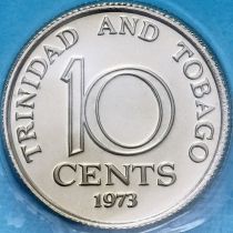 Тринидад и Тобаго 10 центов 1973 год. Proof