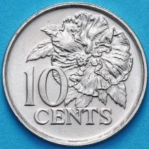 Тринидад и Тобаго 10 центов 1990 год.