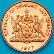 Монета Тринидад и Тобаго 1 цент 1977 год. Proof