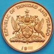 Монета Тринидад и Тобаго 1 цент 1980 год. Proof