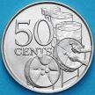 Монета Тринидада и Тобаго 50 центов 1978 год.