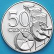 Монета Тринидад и Тобаго 50 центов 1975 год. BU