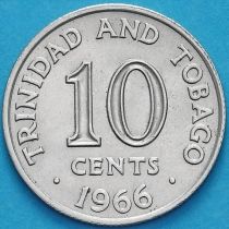 Тринидад и Тобаго 10 центов 1966 год. 