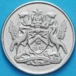 Монета Тринидад и Тобаго 25 центов 1972 год.