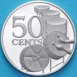 Монета Тринидад и Тобаго 50 центов 1980 год. Proof