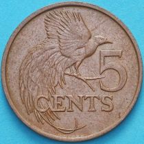 Тринидад и Тобаго 5 центов 1977 год.
