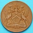 Монета Тринидад и Тобаго 5 центов 1966-1972 год.